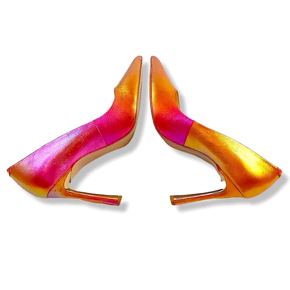 Jessica Simpson Rexha Rainbow Multi Metallic Ombre Dress Pumps, Women’s Size 6 - Picture 5 of 16